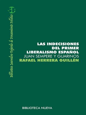 cover image of Las indecisiones del primer liberalismo español